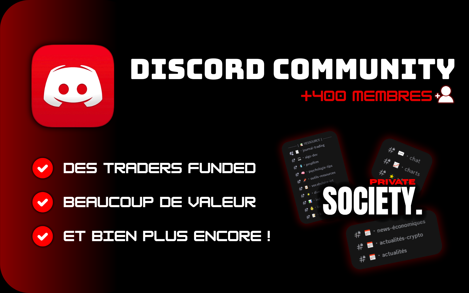 BIEN PLUS QU’UN TROPHÉE. UNE COMMUNAUTÉ DE TRADERS FINANCÉS.